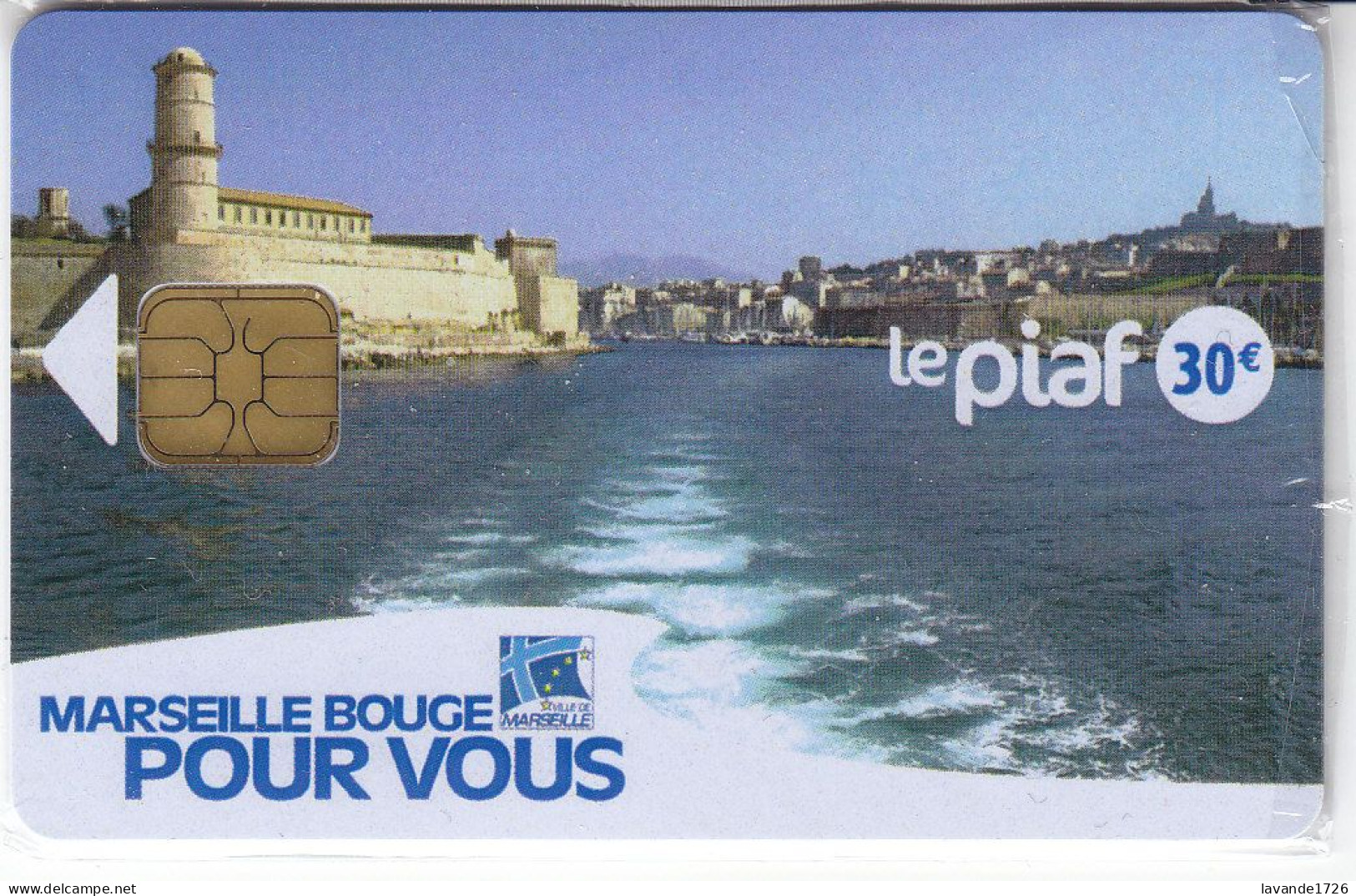 PIAF De MARSEILLE 30 EUROS  Date 10.2006      500 Ex - PIAF Parking Cards