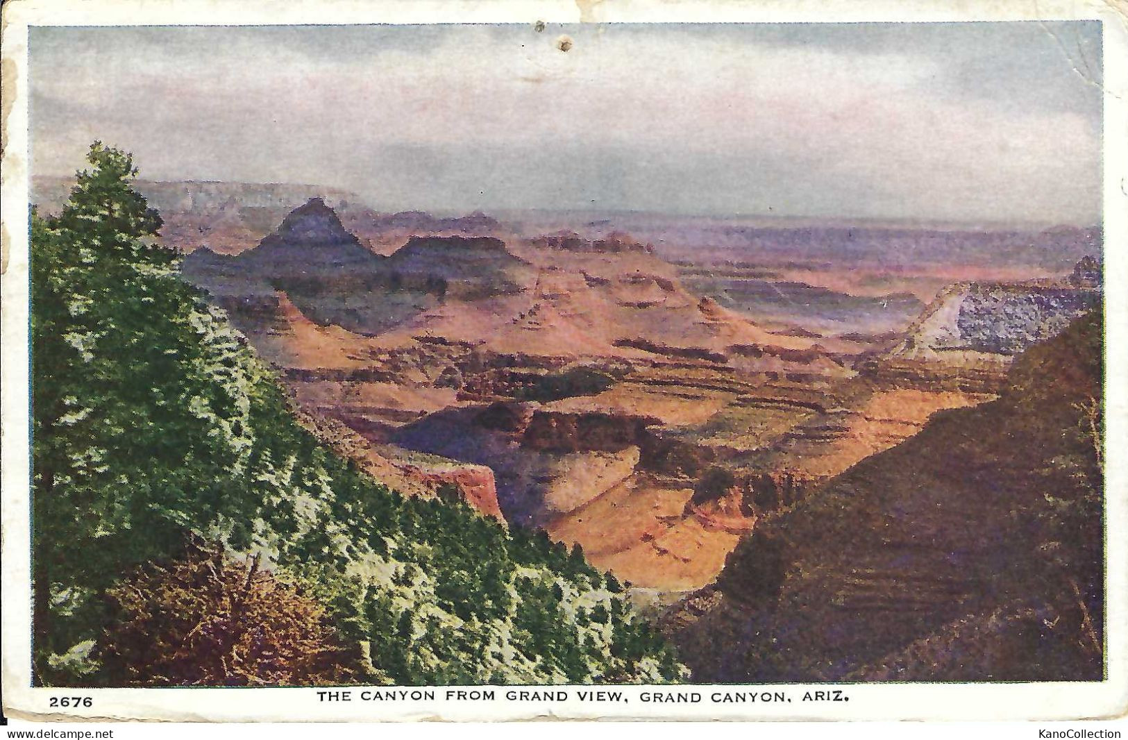 Arizona, Grand Canyon, Rückseite Beschrieben 1920, Einstiche - Autres & Non Classés