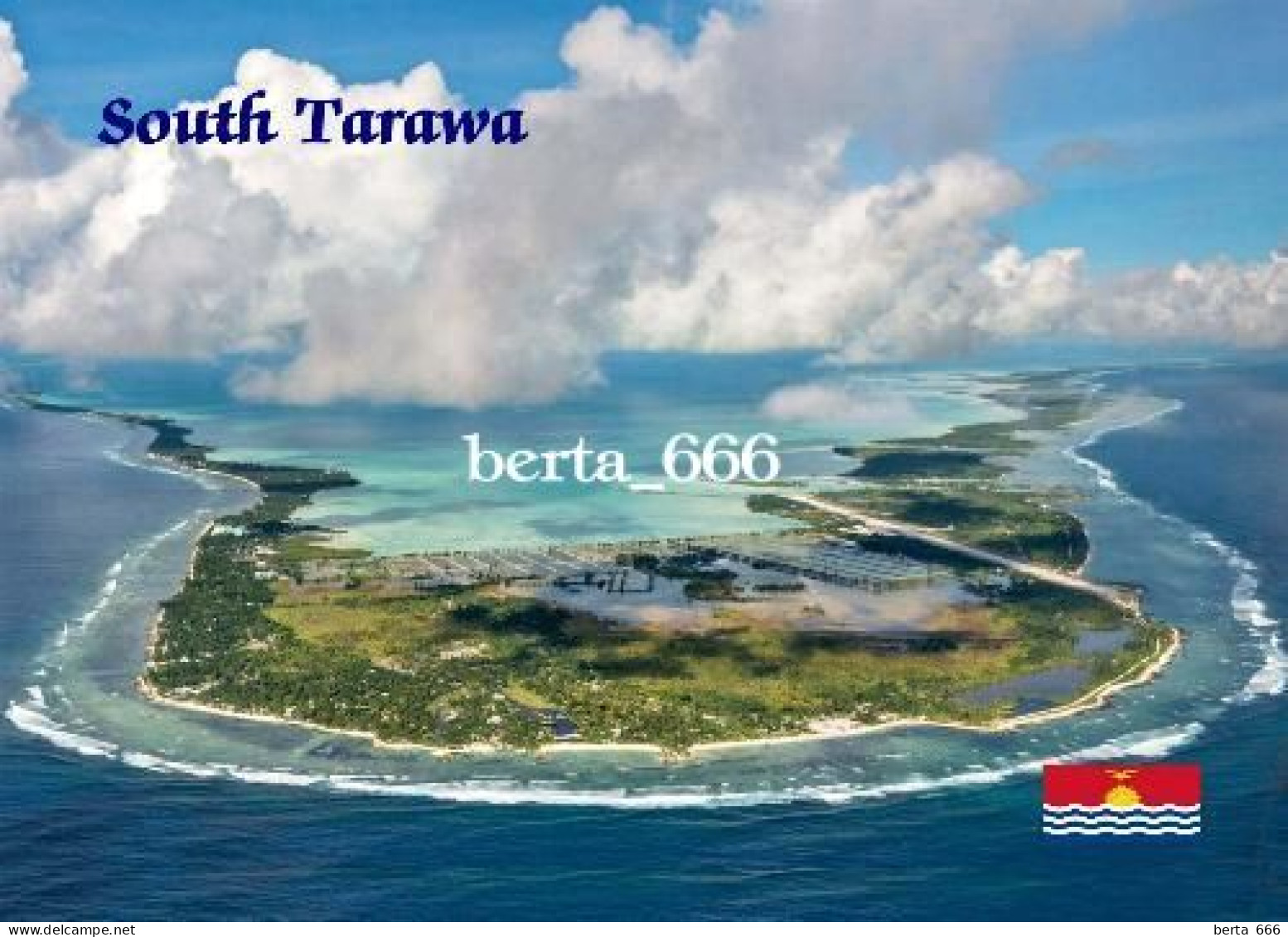 Kiribati South Tarawa Aerial View New Postcard - Kiribati