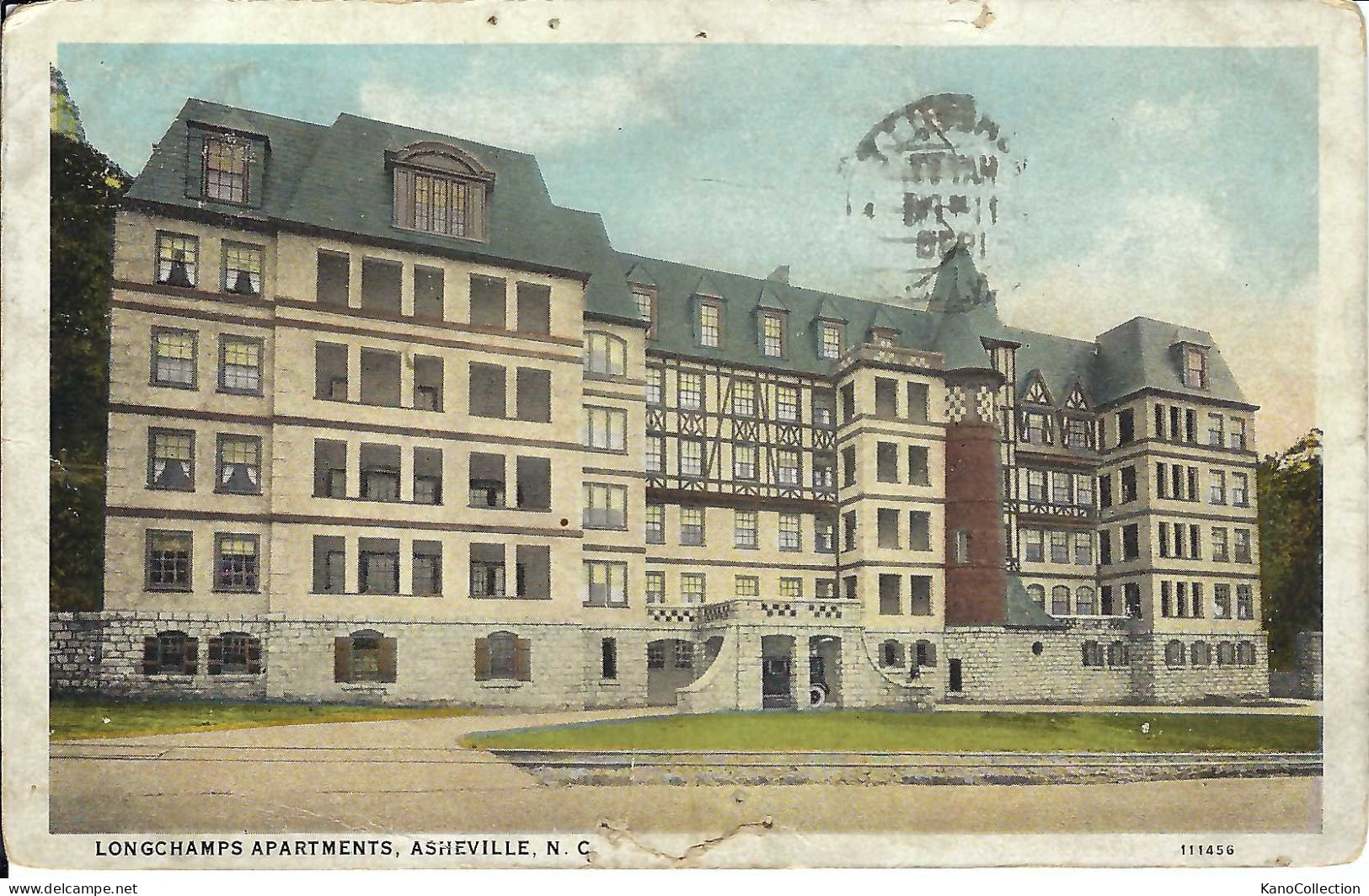 Asheville, NC, Longchamps Apartments, Gelaufen 1936 - Asheville