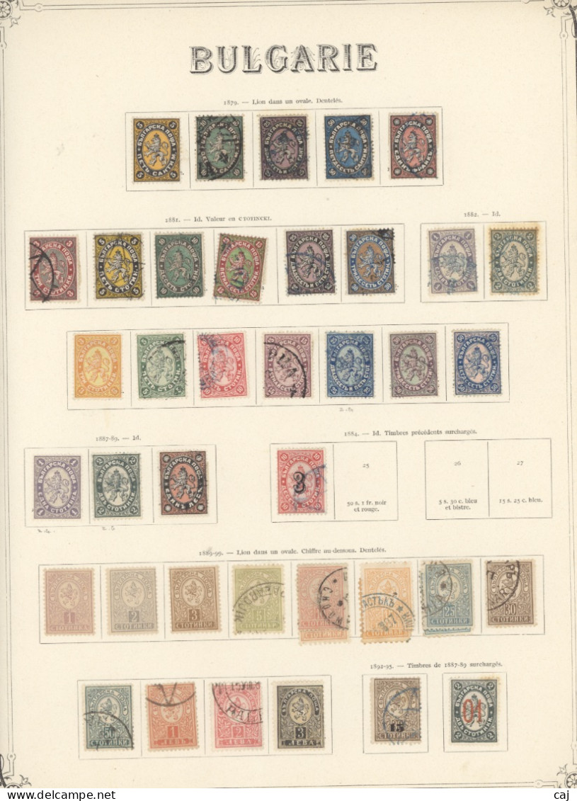 C 418++  -  Bulgarie  :  Collection 1879-1945  * , (o)  Cote: 2422 € - Collections, Lots & Séries