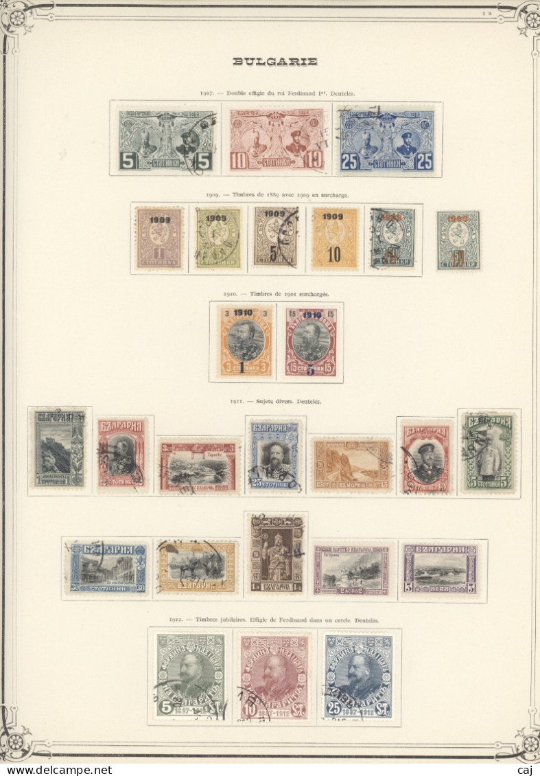 C 418++  -  Bulgarie  :  Collection 1879-1945  * , (o)  Cote: 2422 € - Lots & Serien