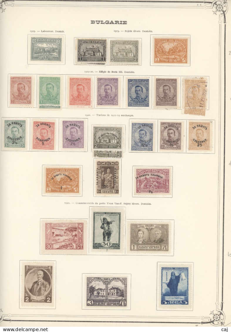 C 418++  -  Bulgarie  :  Collection 1879-1945  * , (o)  Cote: 2422 € - Lots & Serien