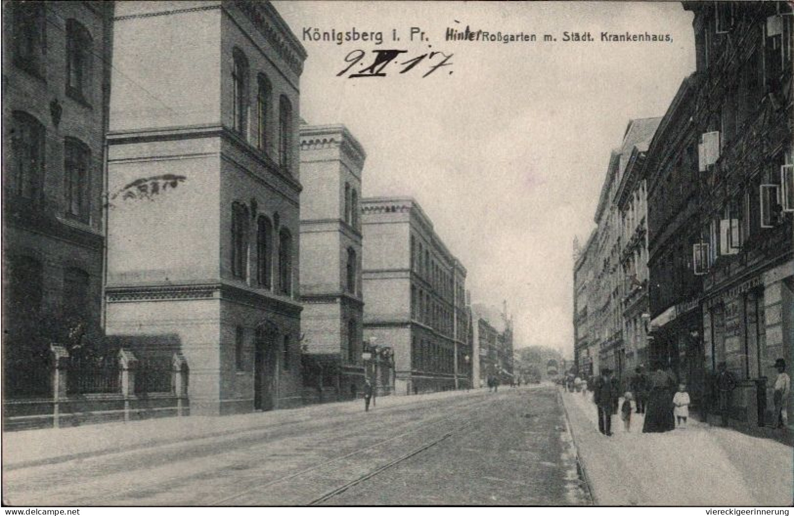 ! Alte Ansichtskarte Aus Königsberg In Ostpreußen, Krankenhaus, Roßgarten, Feldpost - Ostpreussen