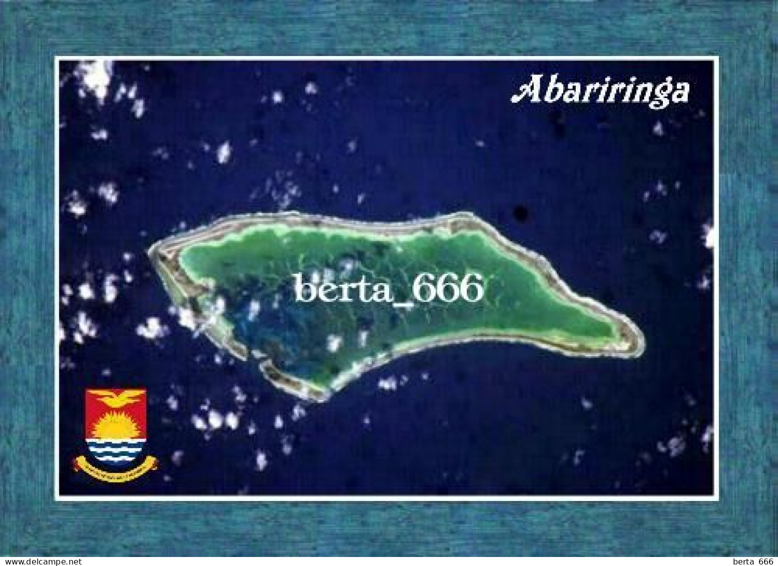 Kiribati Abariringa Kanton Island Satellite View New Postcard - Kiribati