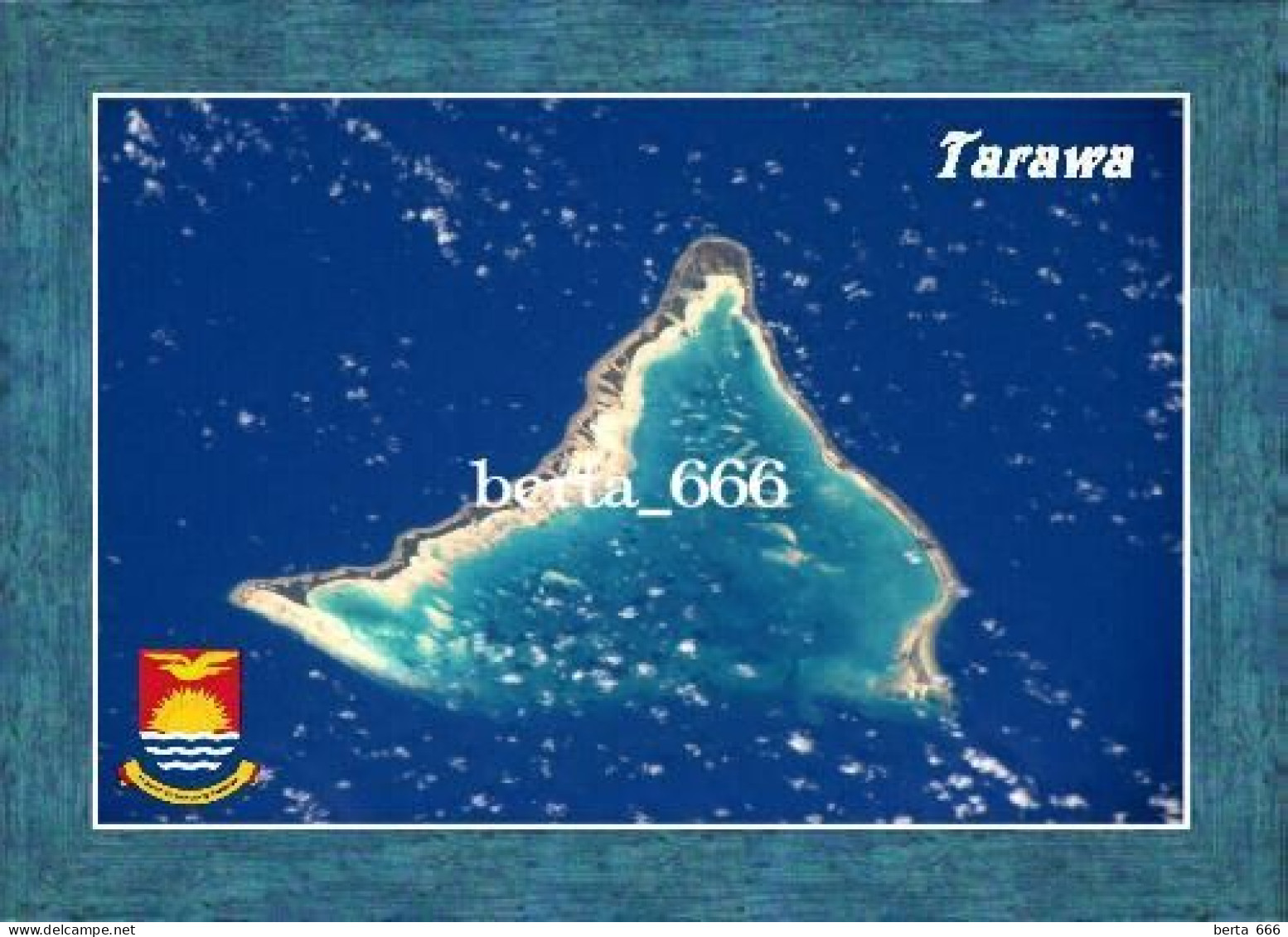 Kiribati Tarawa Atoll Satellite View New Postcard - Kiribati