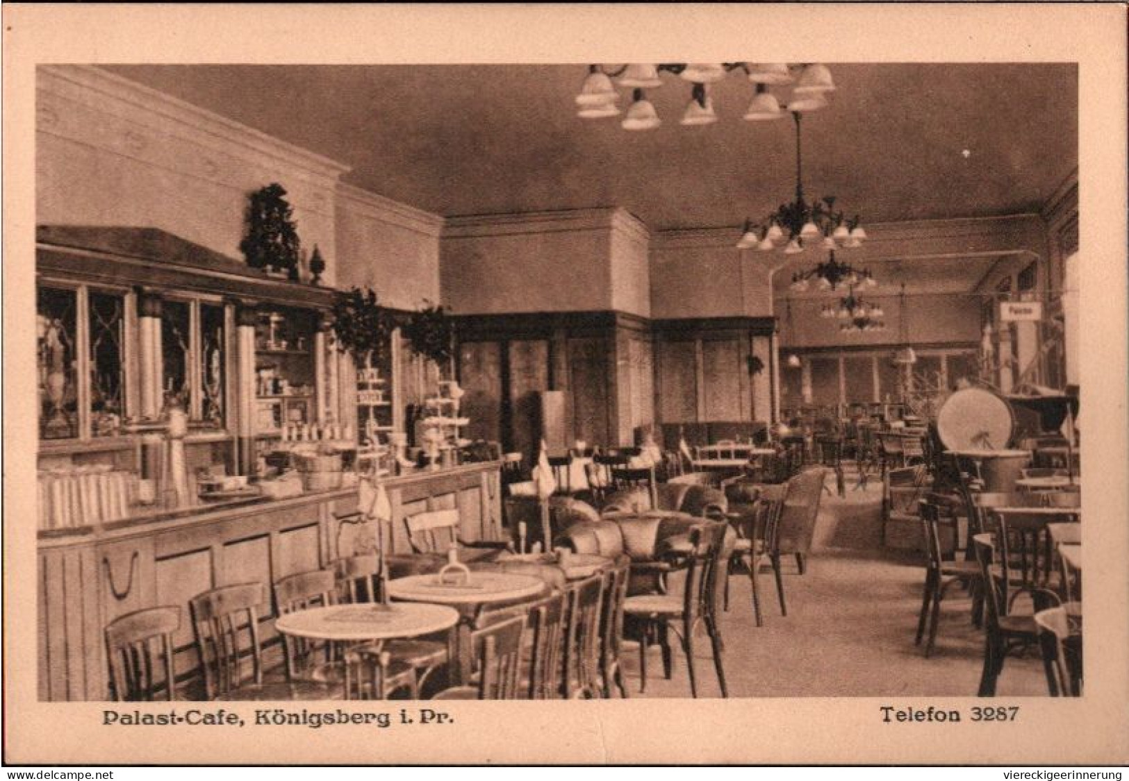! Alte Ansichtskarte Aus Königsberg In Ostpreußen, Palast Cafe, 1917 - Ostpreussen