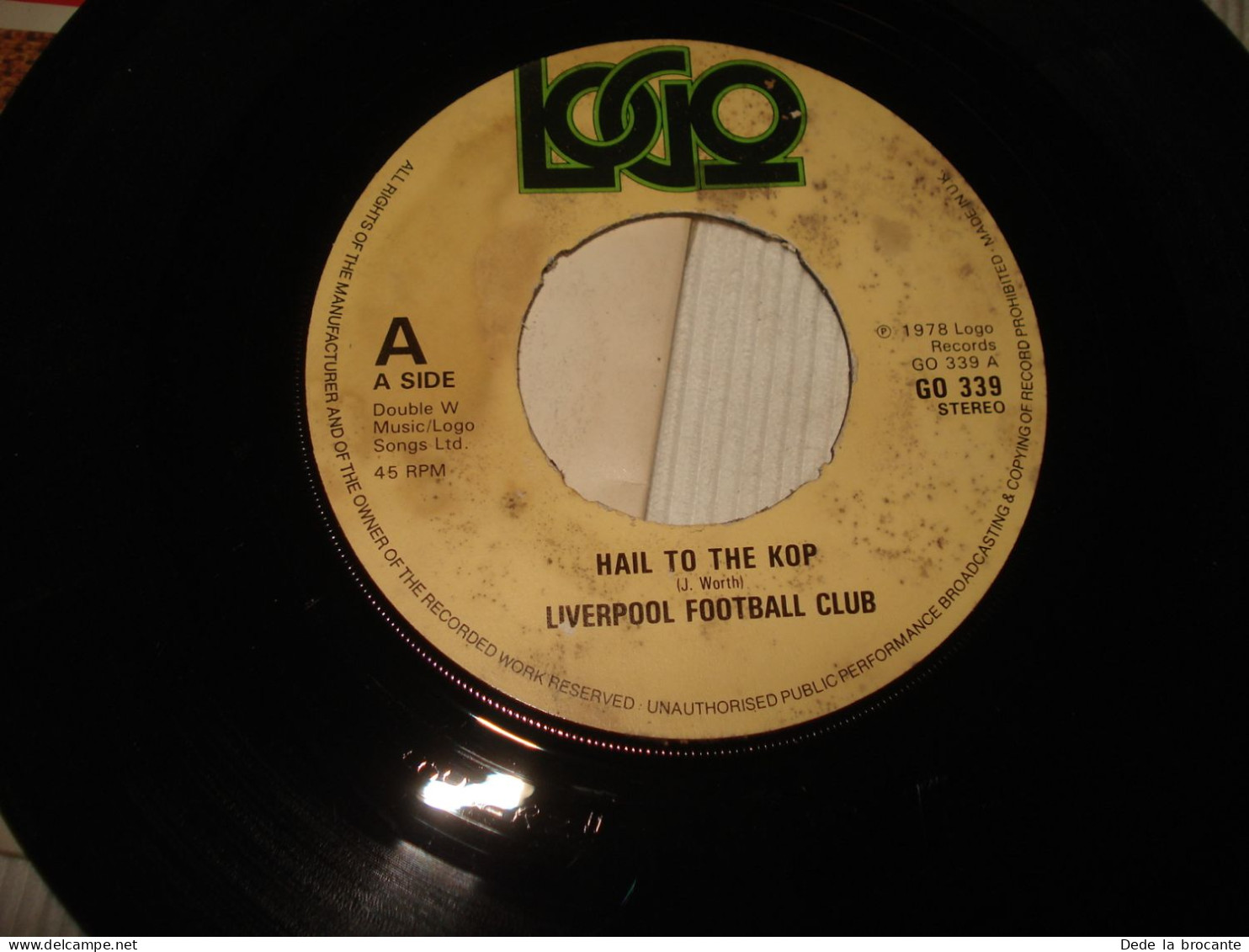 B14 / Liverpool Football Club Hail To The Kop - Logo – GO 339 - UK 1978  VG++/VG - Rock