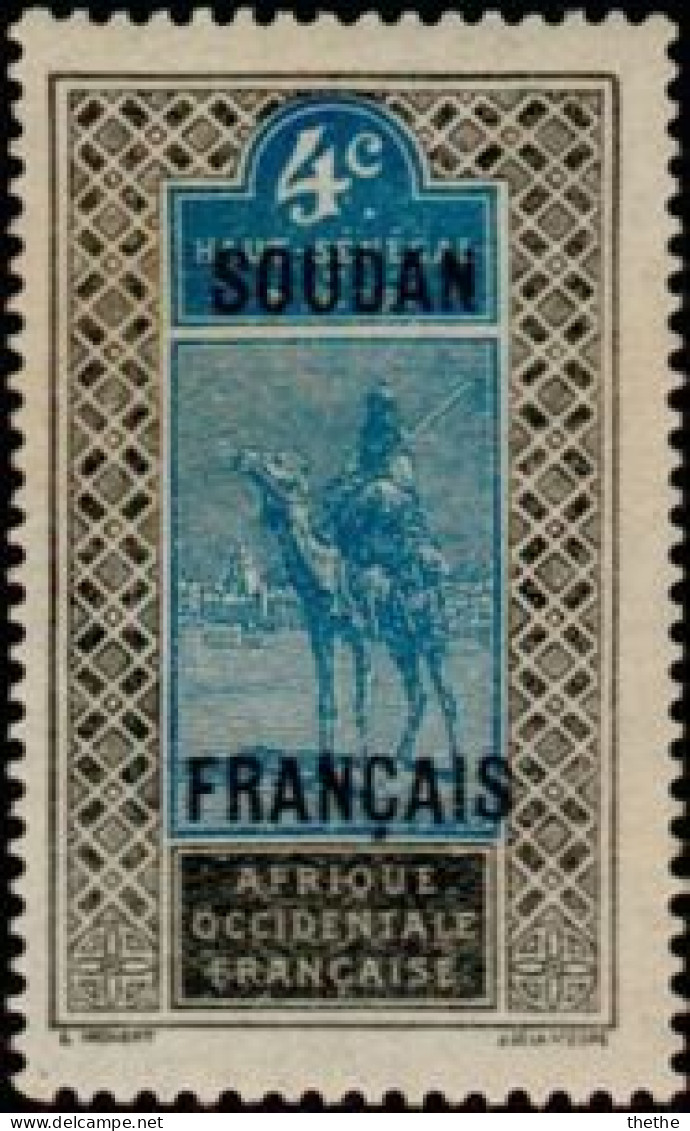 SOUDAN -  Targui Nomade Sur Dromadaire (Camelus Dromedarius) Surimprimé - Unused Stamps