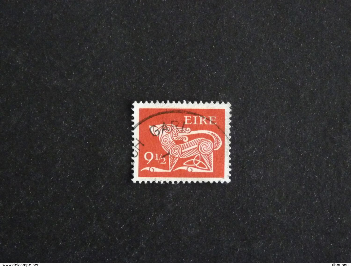 IRLANDE IRELAND EIRE YT 414 OBLITERE - CHIEN STYLISE BROCHE ANCIENNE - Used Stamps