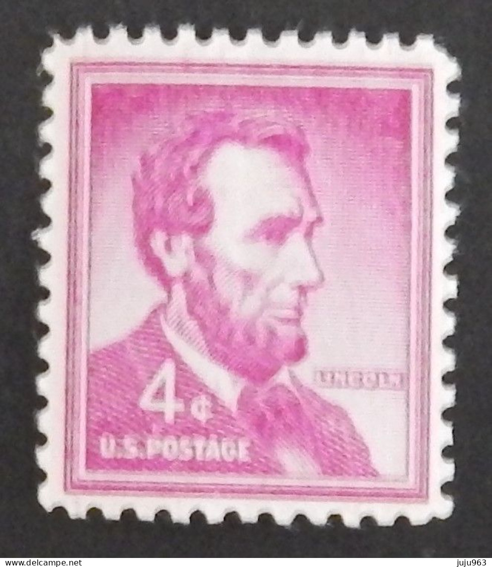 USA YT 589 NEUF** MNH "A.LINCOLN"  ANNÉE 1954 - Neufs