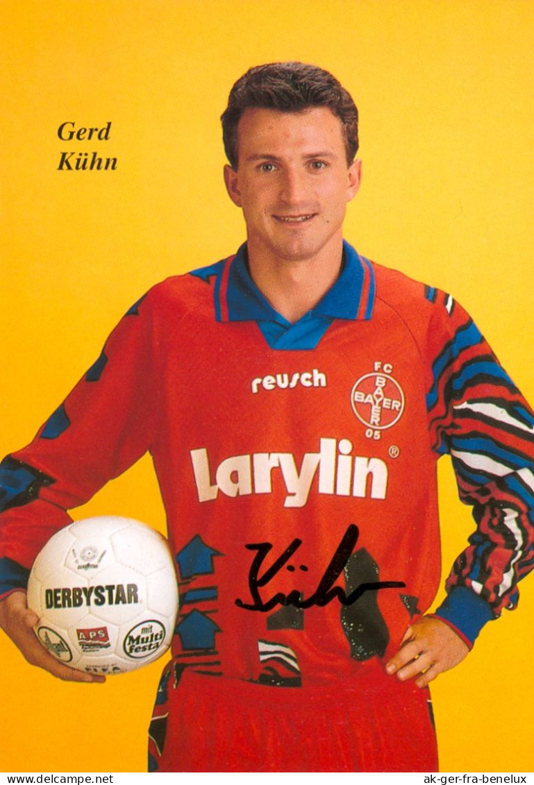 Fußball-Autogrammkarte AK Gerd Kühn FC Bayer 05 Uerdingen 94-95 KFC Krefeld SC Rot-Weiß Oberhausen Langenfeld Rheinland - Autografi