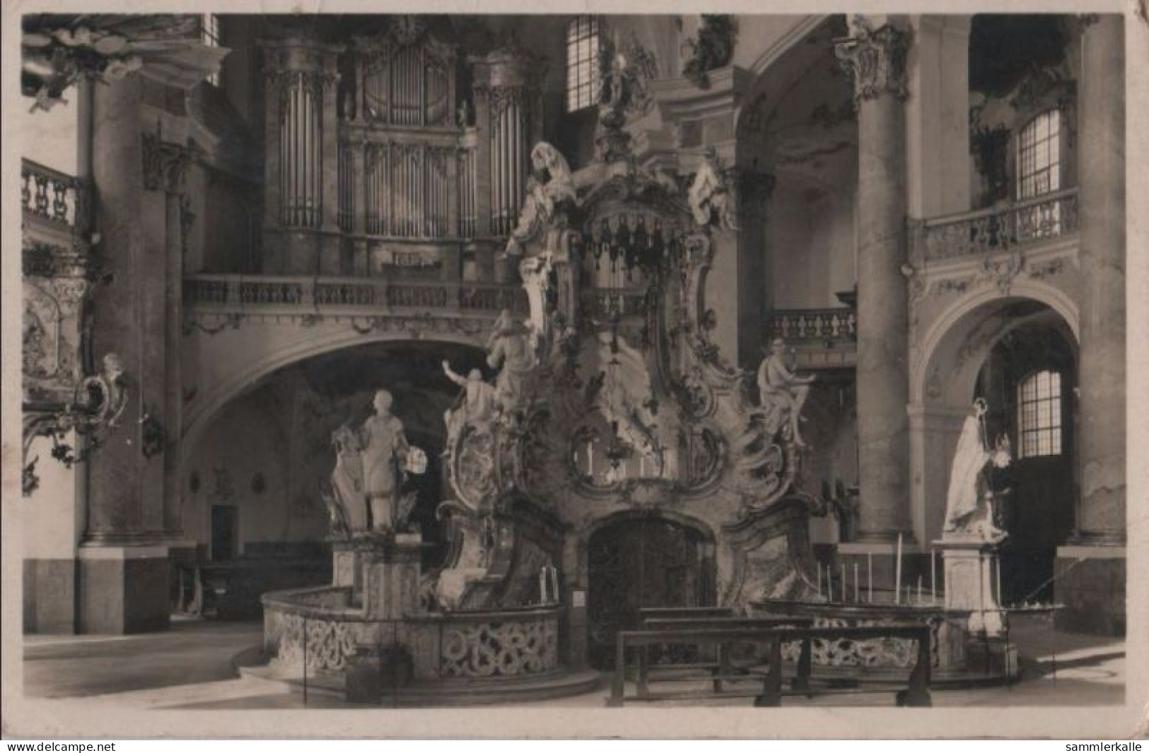 62796 - Bad Staffelstein, Vierzehnheiligen - Basilika, Gnadenaltar Und Orgel - Ca. 1950 - Staffelstein