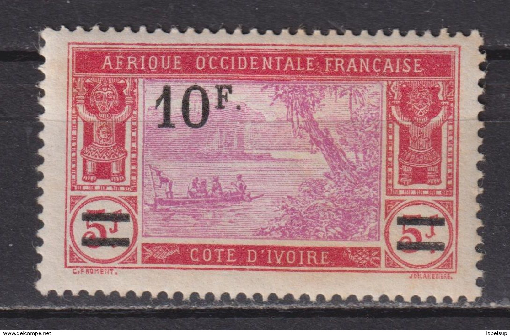 Timbre Neuf*  De Côte D'Ivoire De 1927 YT79 MI 81 MH - Gebraucht