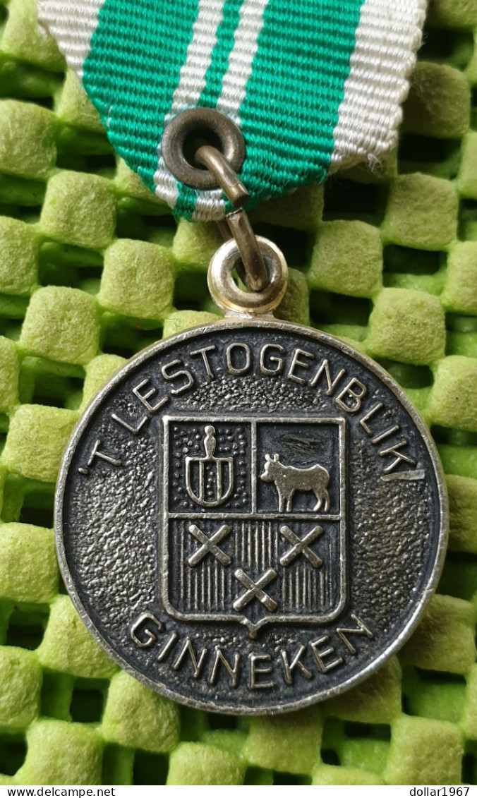 Medaile : T ' Lestogenblik Ginneken 1987 ( Breda )  . -  Original Foto  !!  Medallion  Dutch - Sonstige & Ohne Zuordnung