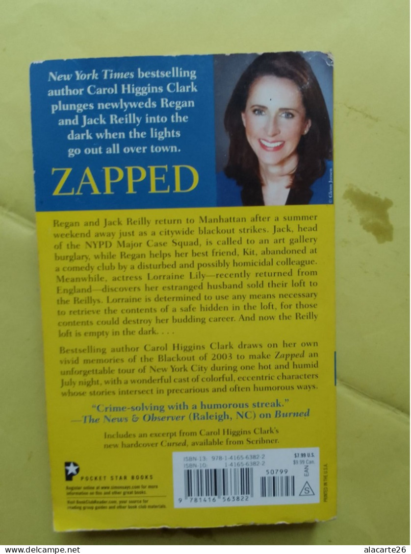 ZAPPED / CAROL HIGGINS CLARK - Other & Unclassified