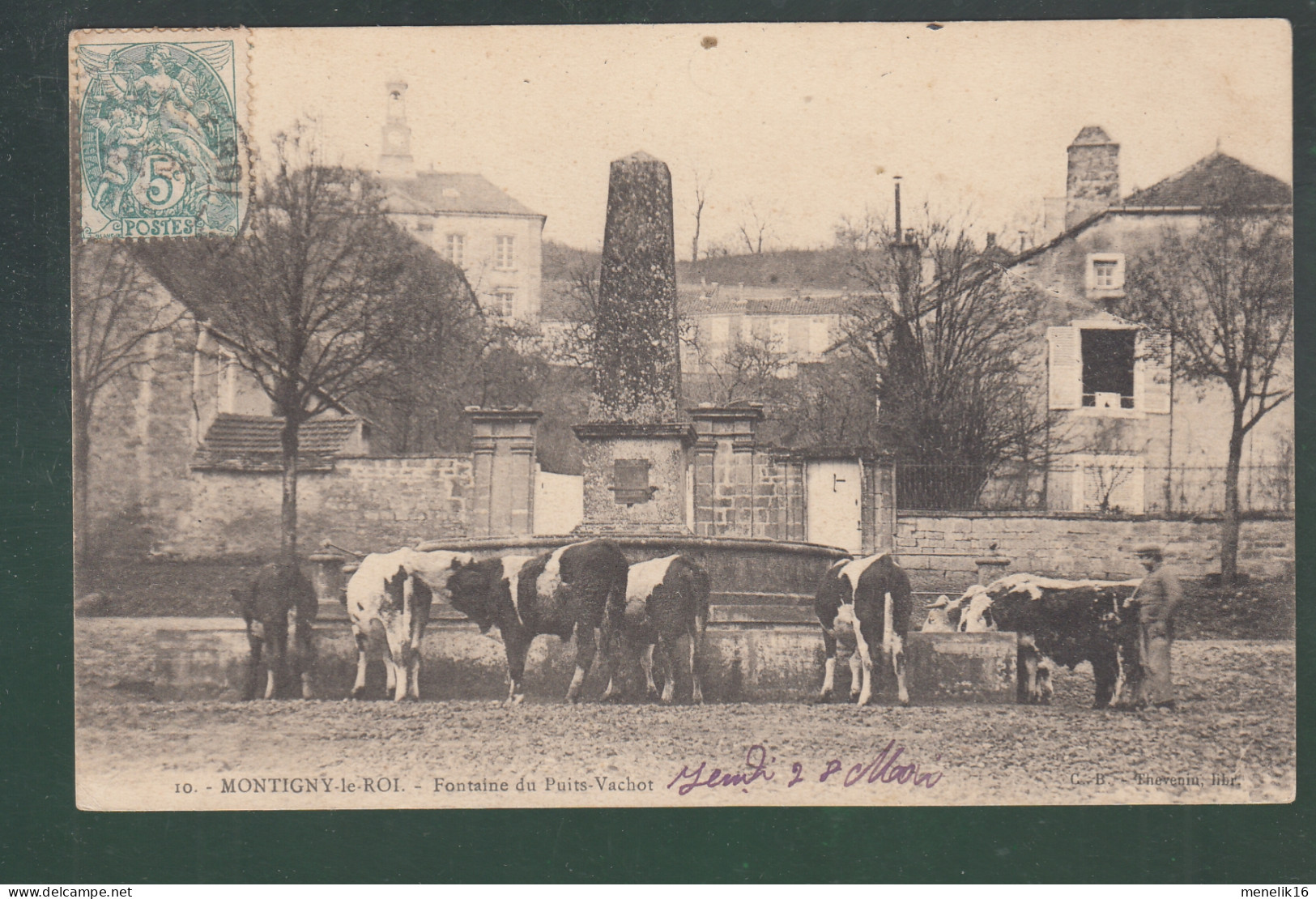 CP - 52 - Montigny-le-Roi - Fontaine Du Puits-Vachot - Montigny Le Roi