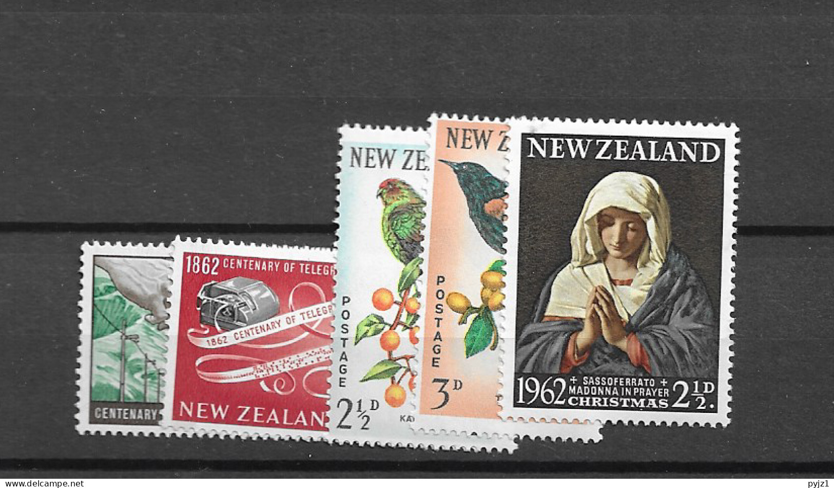 1962 MNH New Zealand Year Collection Postfris** - Volledig Jaar