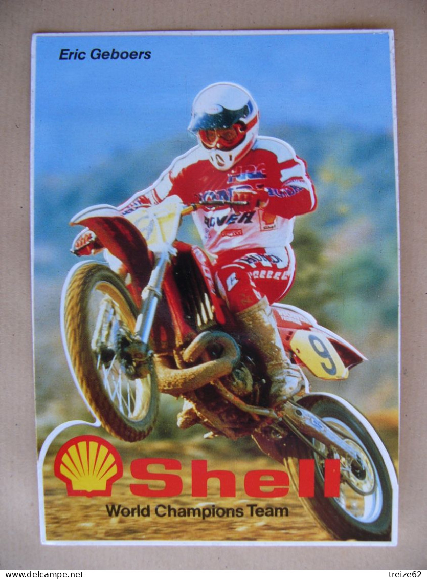 CP AUTOCOLLANT ERIC GEBOERS , SHELL WORLD CHAMPIONS TEAM - Motorcycle Sport