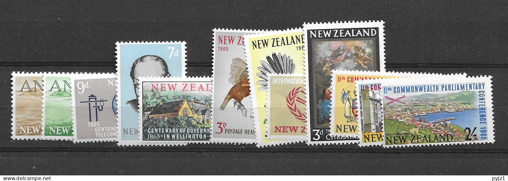 1965 MNH New Zealand Year Collection Postfris** - Années Complètes