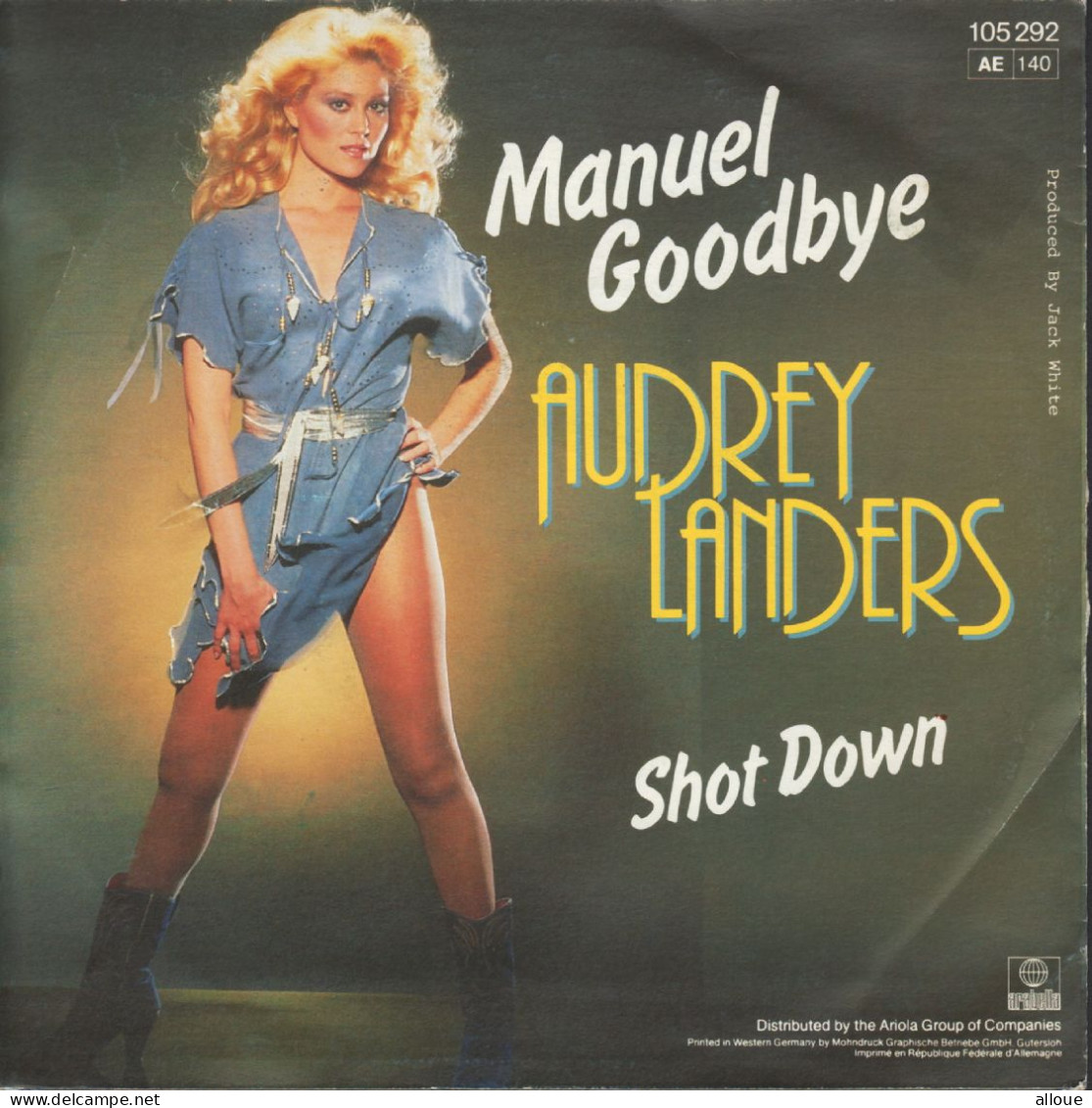 AUDREY LANDERS - FRENCH SG - MANUEL GOODBYE + 1 - Disco, Pop