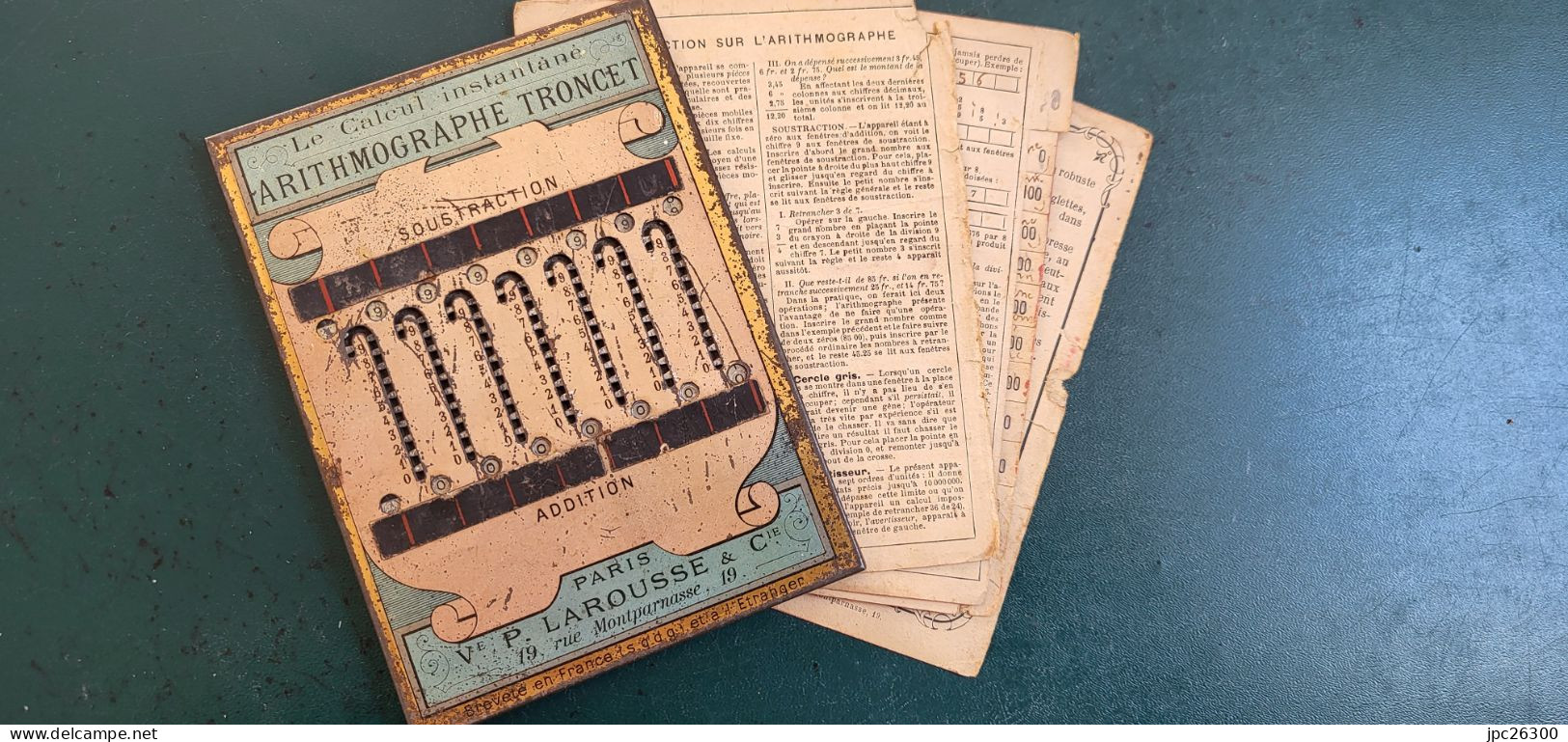 Arithmographe - Calculette Manuelle Troncet Brevet No 197579 De 1889- Objet De Collection - Otros & Sin Clasificación