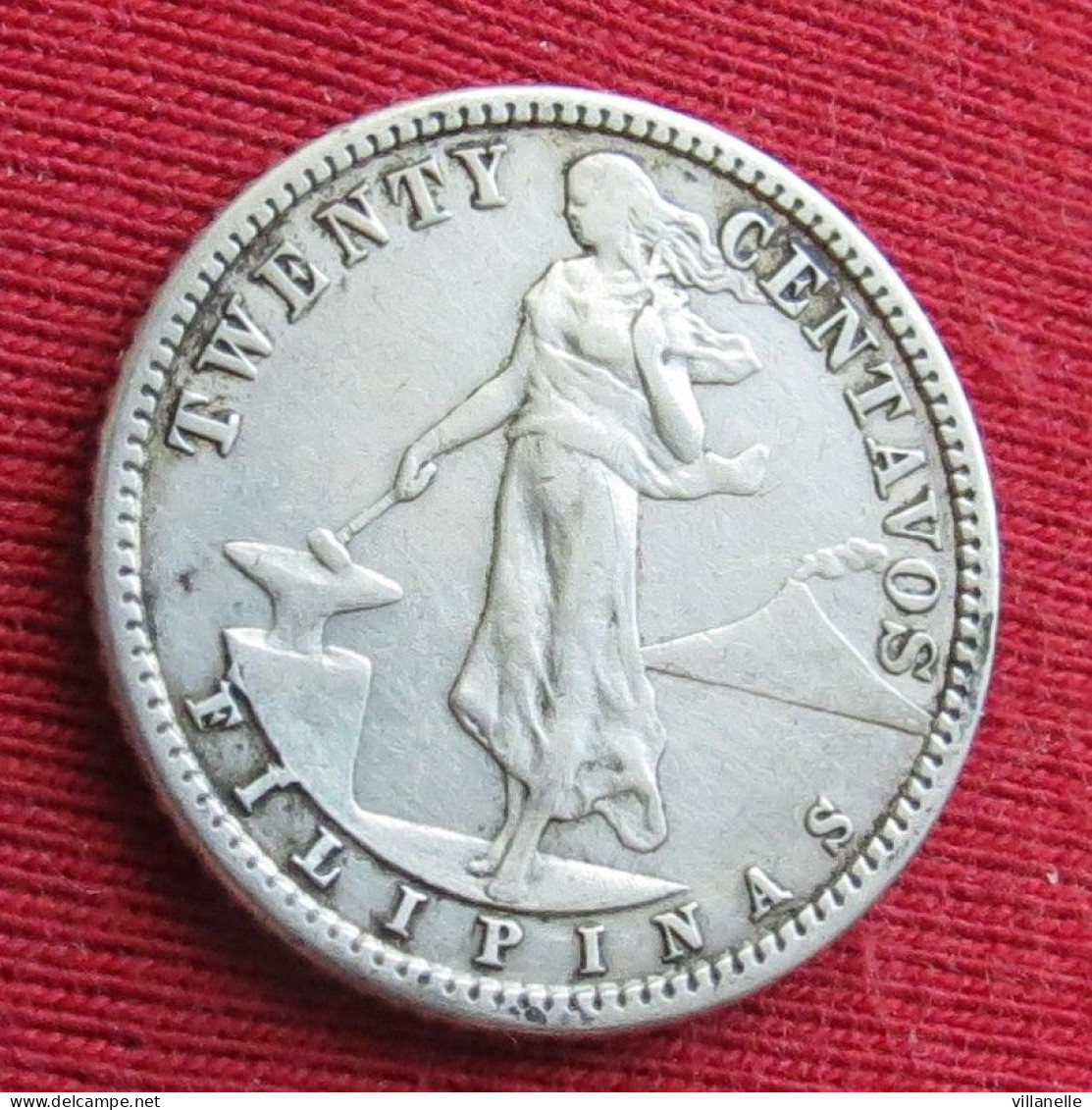 Philippines 20 Centavos 1917 Filipinas Pilipinas Fillippijnen Filippine W ºº - Philippinen