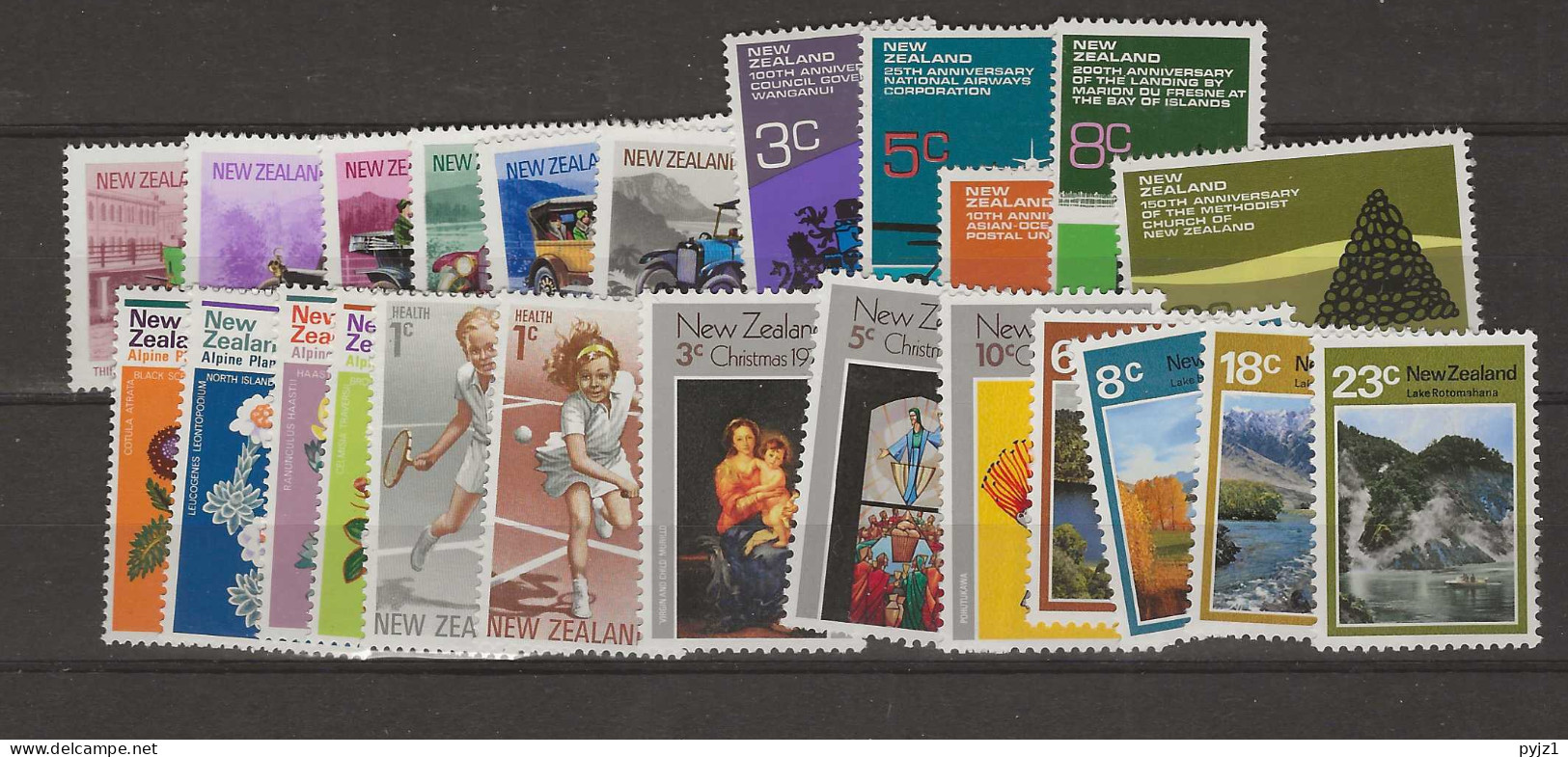 1972 MNH New Zealand Year Collection Postfris** - Années Complètes