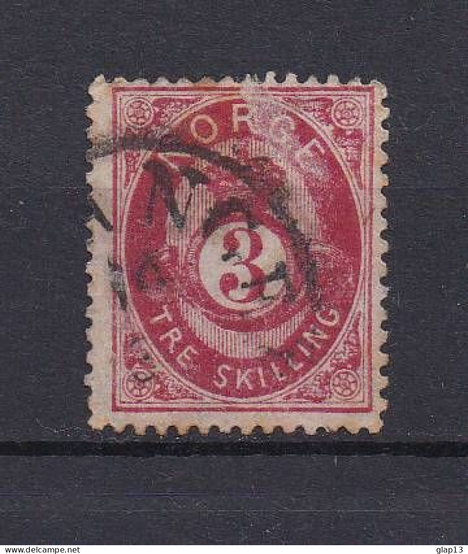 NORVEGE 1871 TIMBRE N°18 OBLITERE - Used Stamps