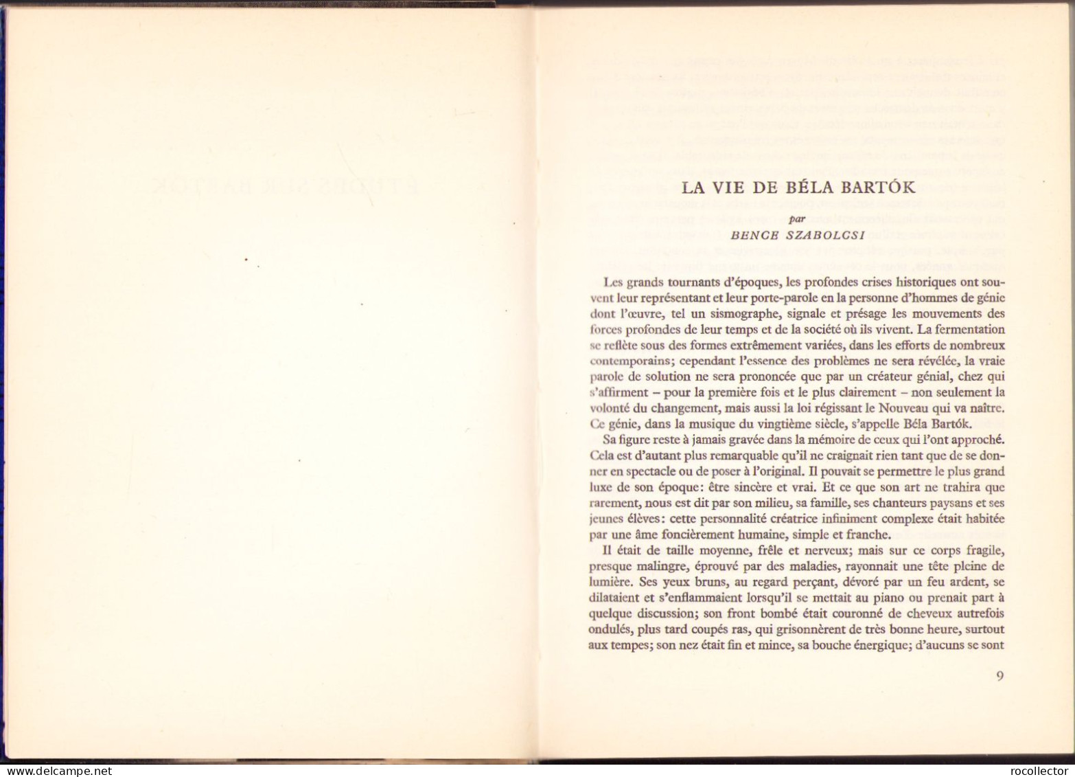 Bartók. Sa Vie Et Son Oeuvre, Budapest 560SP - Libri Vecchi E Da Collezione