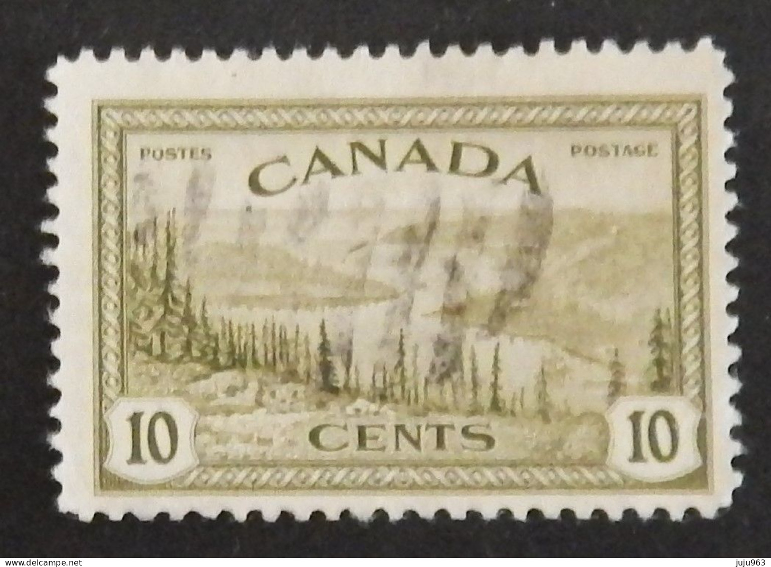 CANADA YT 220 OBLITÉRÉ  "LAC DU GRAND OURS" ANNÉE 1946 - Gebruikt