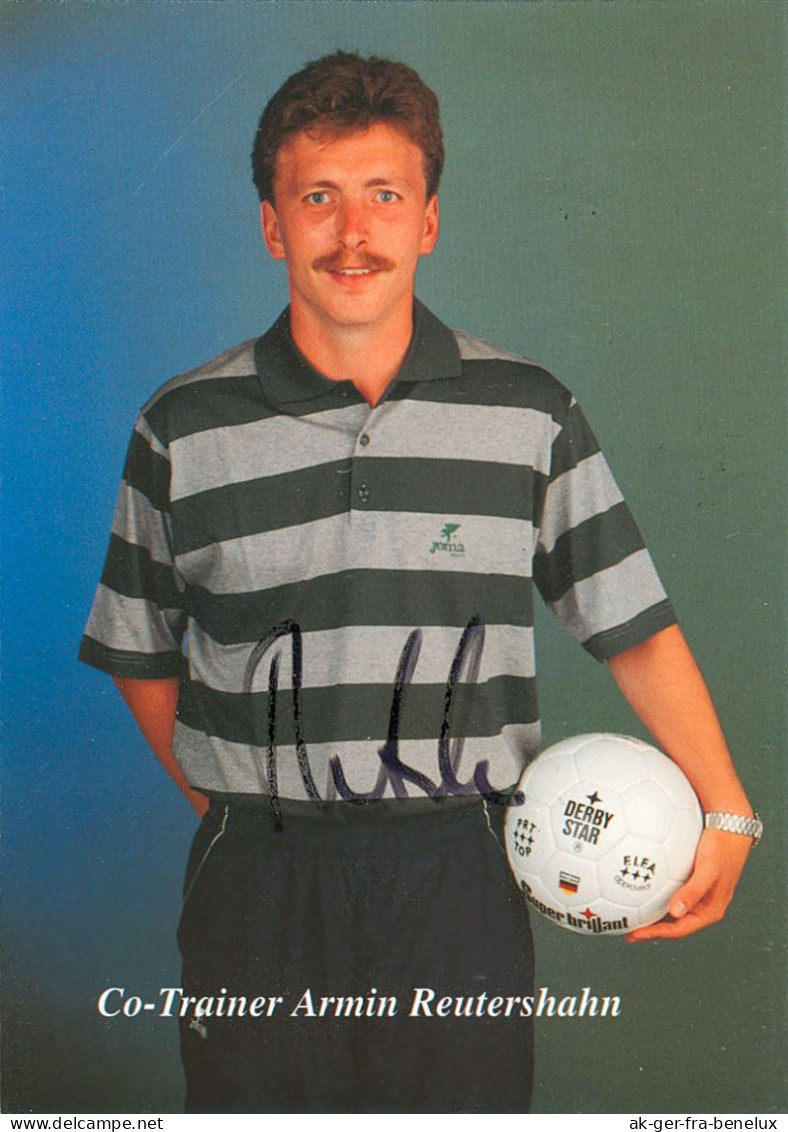 Fußball-Autogrammkarte AK Armin Reutershahn FC Bayer Uerdingen 92-93 KFC Krefeld Hamburger SV HSV Borussia Dortmund BVB - Autographes