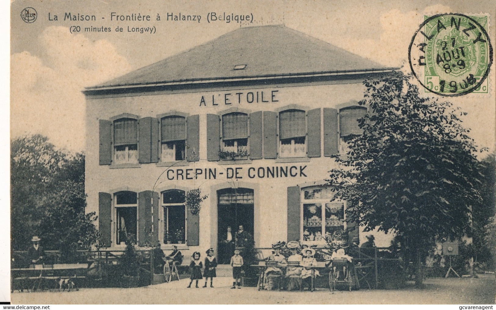 FRONTIERE A HALANZY   LA MAISON   A L'ETOILE  CREPIN - DE CONINCK - Aubange