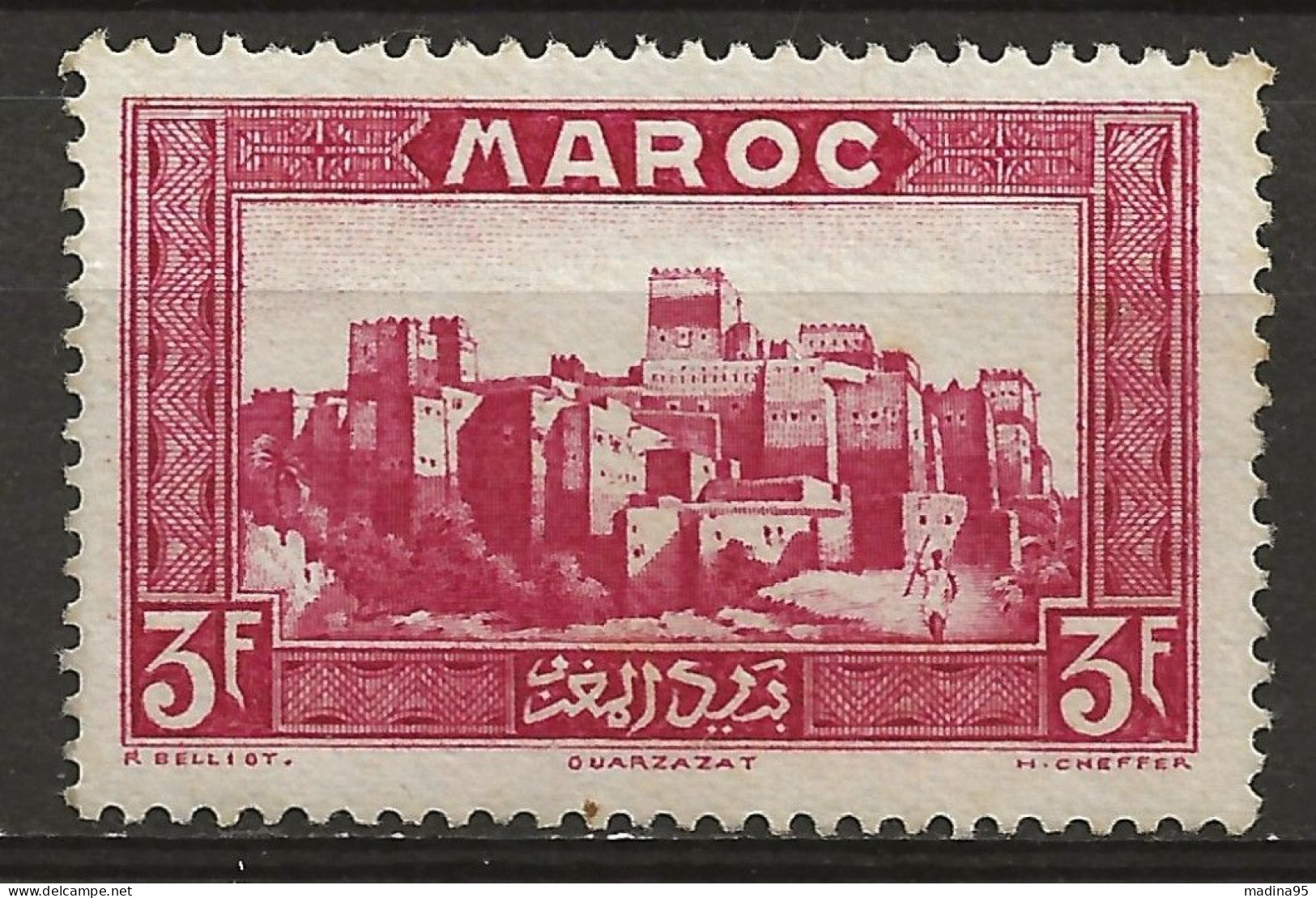 MAROC Colo:, (*), N° YT 146, Nsg,, Lég. Rousseur, B - Unused Stamps