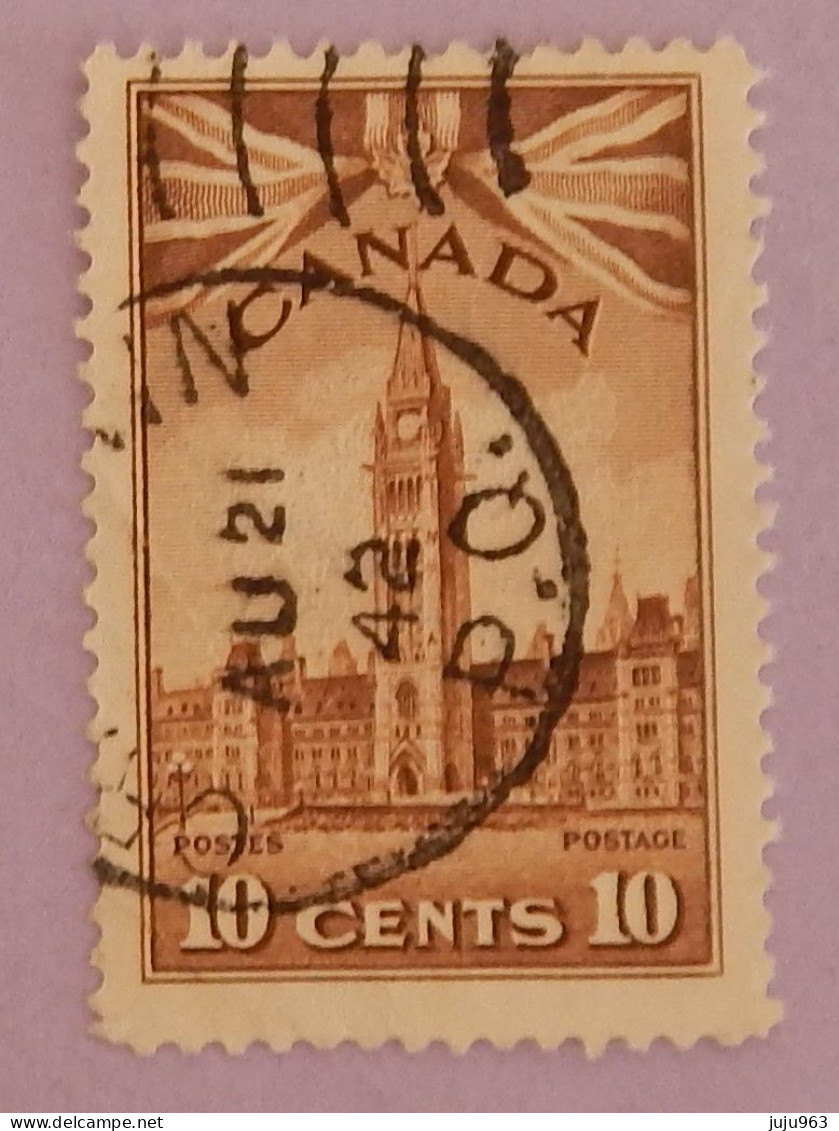 CANADA YT 213 OBLITÉRÉ "LE PARLEMENT" ANNÉES 1943/1948 - Used Stamps