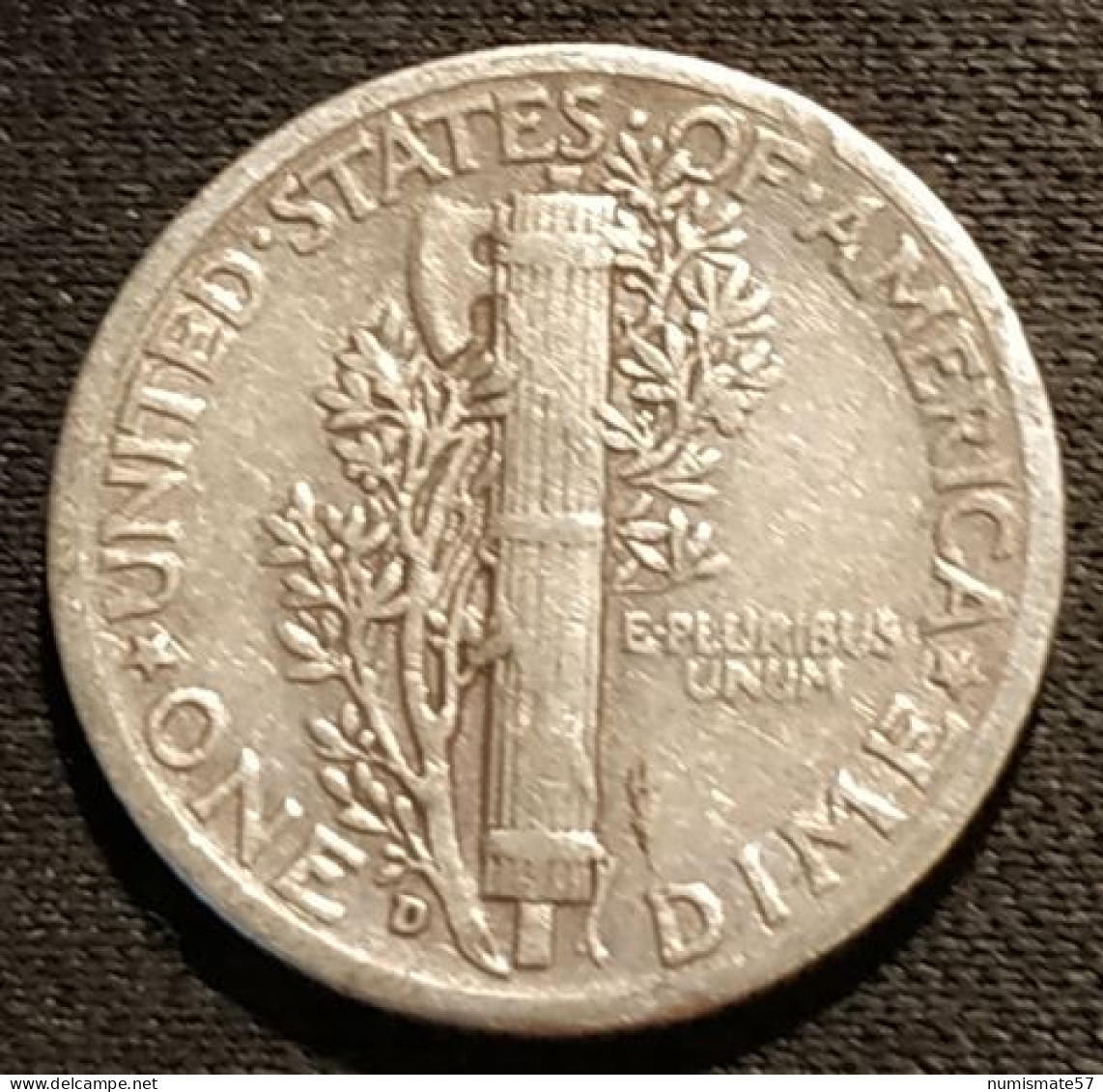 USA - ETATS-UNIS - 10 CENTS 1943 D - Argent - Silver - Mercury Dime - KM 140 - 1916-1945: Mercury (Mercurio)