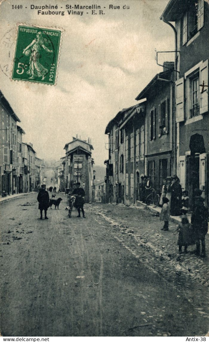 N53 - 38 - SAINT-MARCELLIN - Isère - Rue Du Faubourg Vinay - Saint-Marcellin