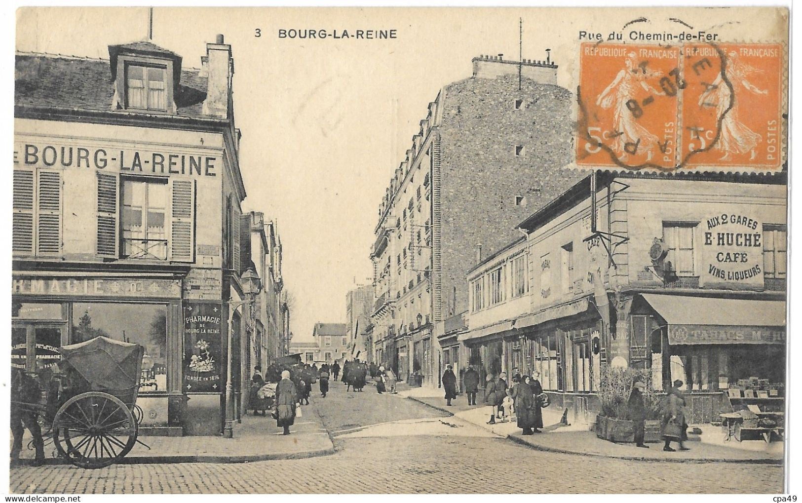 92    BOURG - LA - REINE   RUE  DU  CHEMIN - DE - FER - Bourg La Reine