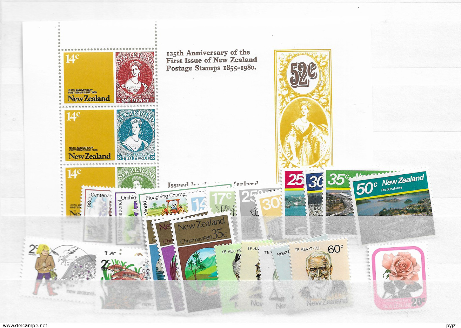 1980 MNH New Zealand Year Collection Postfris** - Años Completos