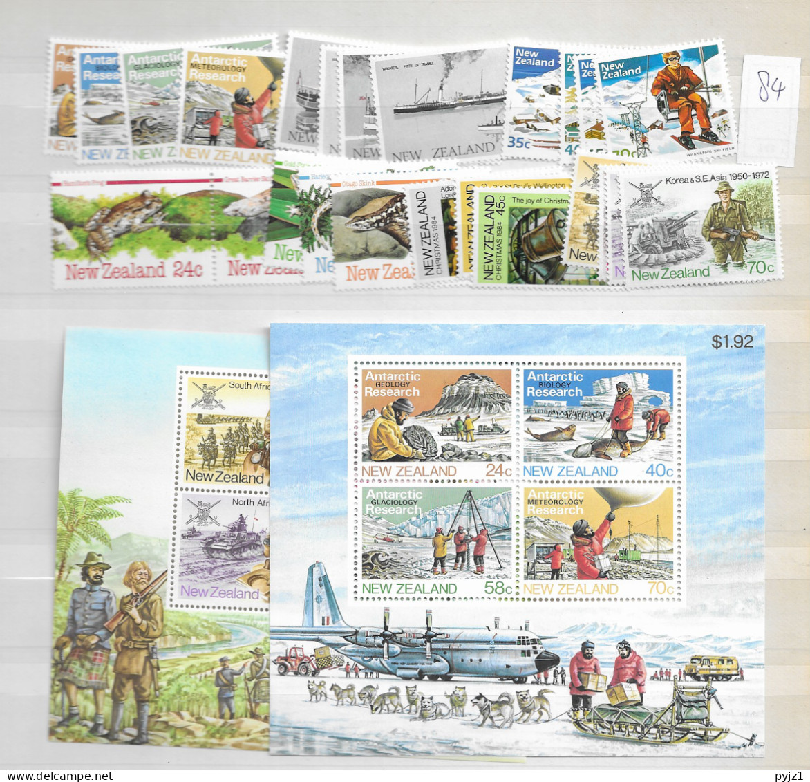 1984 MNH New Zealand Year Collection Postfris** - Años Completos