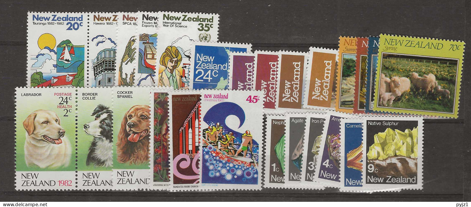 1982 MNH New Zealand Year Collection Postfris** - Années Complètes