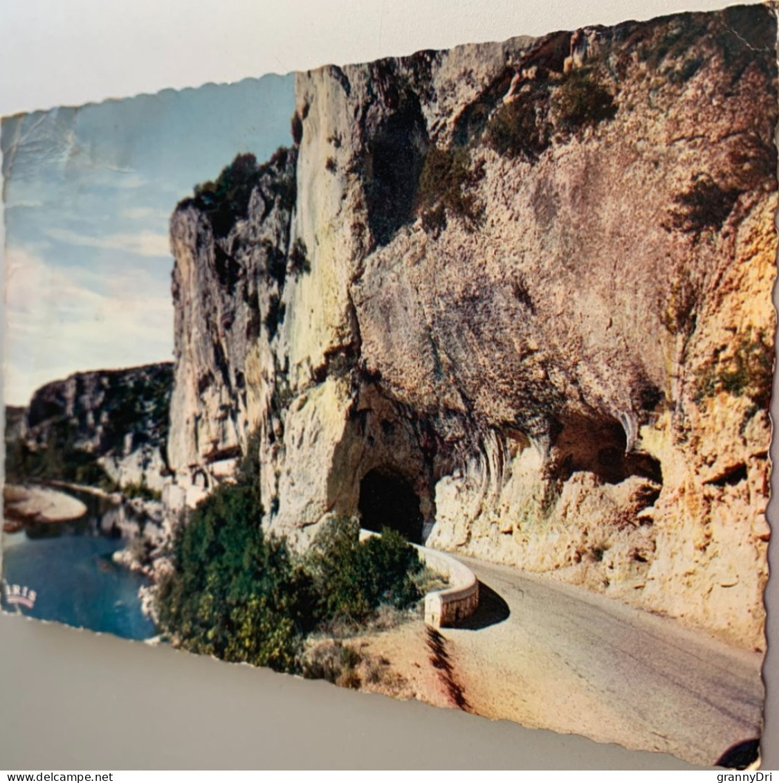 07 Ardeche 1962 Tunnels Creuses Sur La Route Du Pont D Arc Riviere Falaise -ed Cap Iris 1608 - Vallon Pont D'Arc