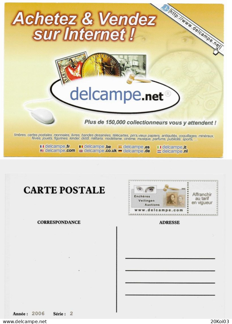 Delcampe Carte Postale 2006 Série 2 Tirage Limité à 5000 Exemplaires, Plus De 150,000 Collectionneurs, Publicité Pub Cpc - Edingen