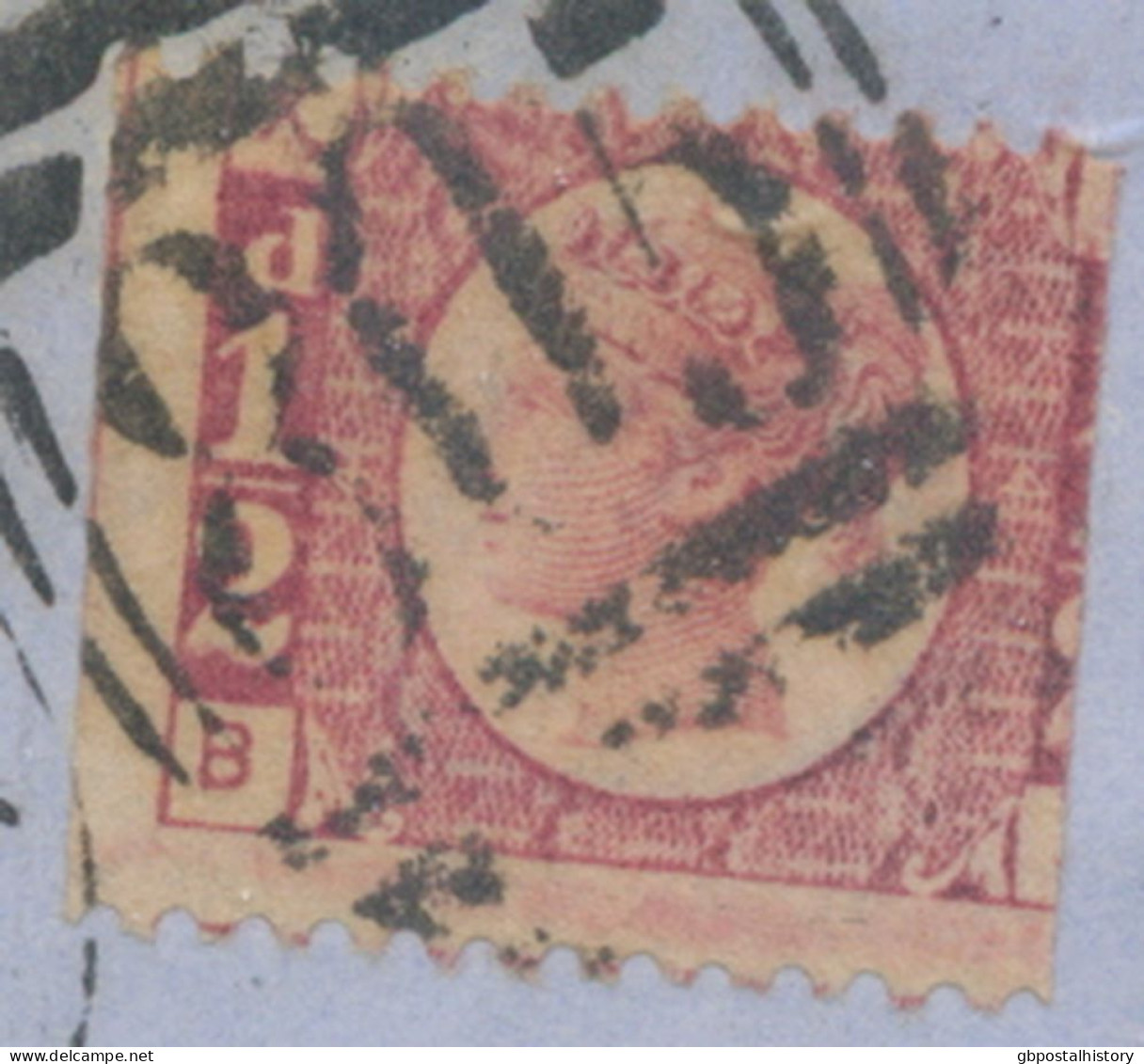 GB QV ½d Plate 4 (B?, Imperforated And/or Cut At Left (very Broad Margin) And At Right – Very Rare And Curious - Without - Usati