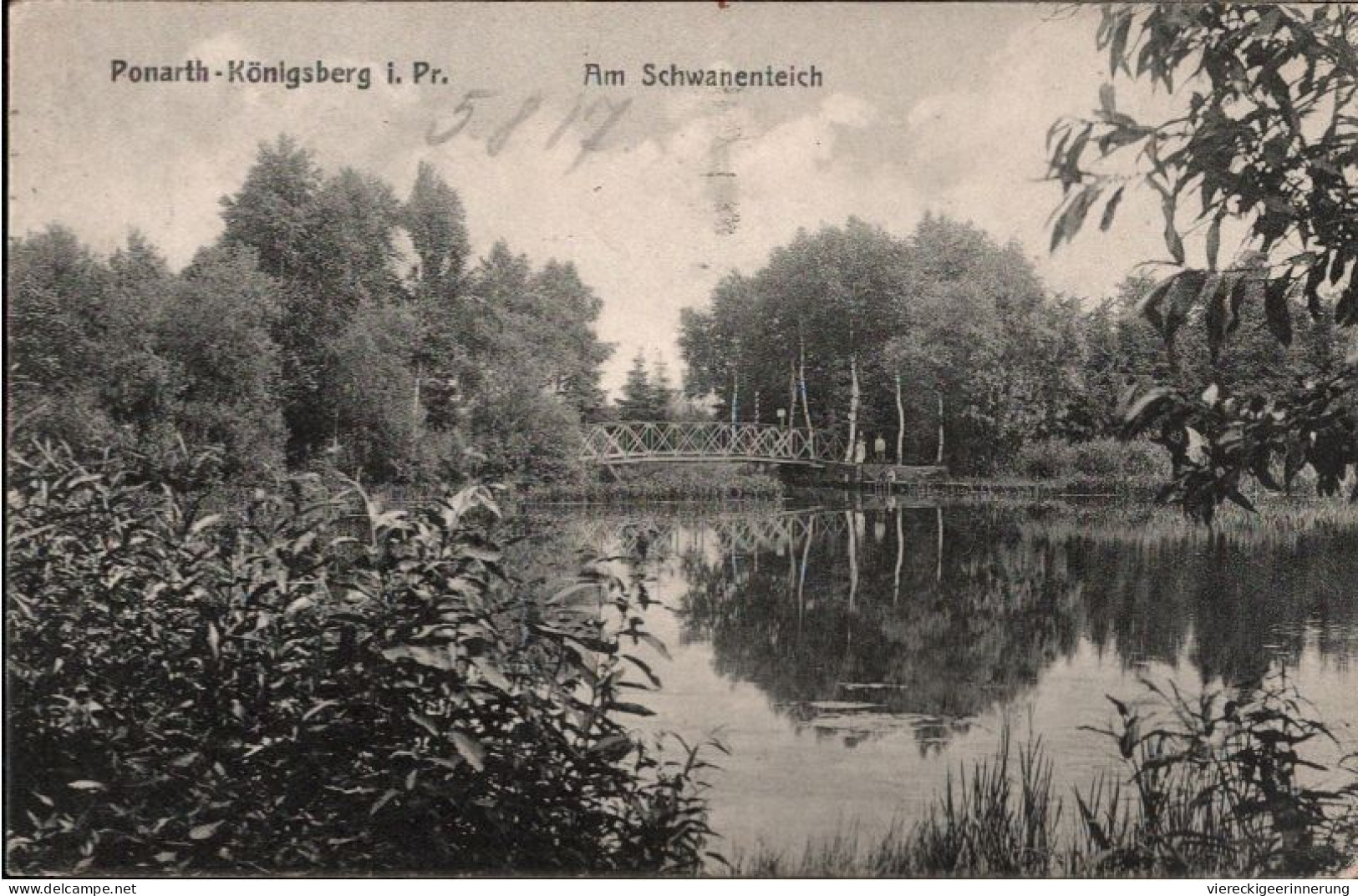 ! Alte Ansichtskarte Aus Königsberg Ponarth In Ostpreußen, Am Schwanenteich - Ostpreussen