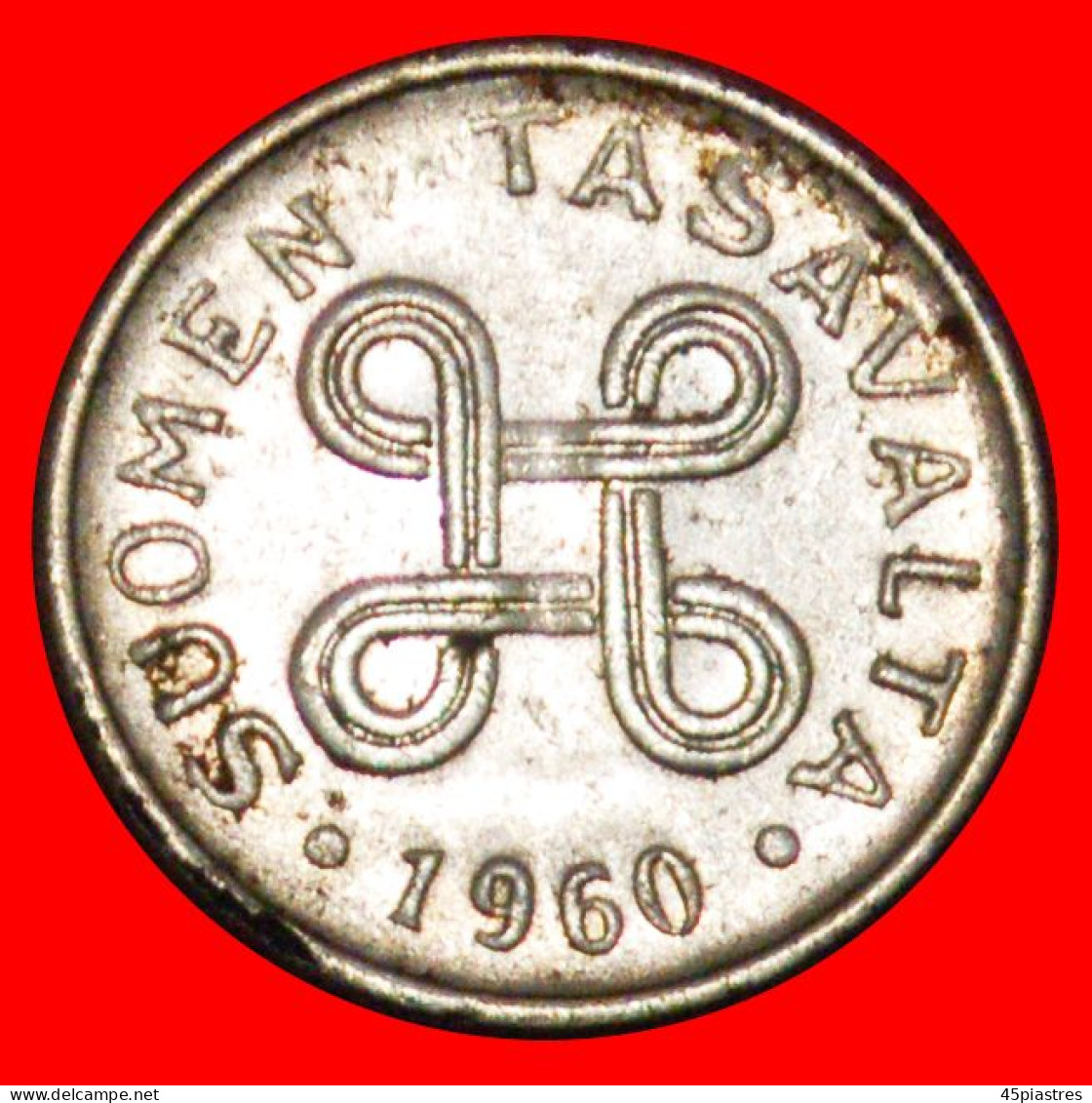 * CROSS (1952-1962): FINLAND  1 MARK 1960! · LOW START · NO RESERVE! - Finlande