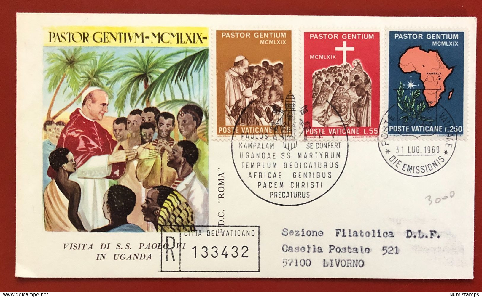 Vaticano - FDC - 1969 - Viaggio Di Paolo VI In Africa (fdcv02) - FDC
