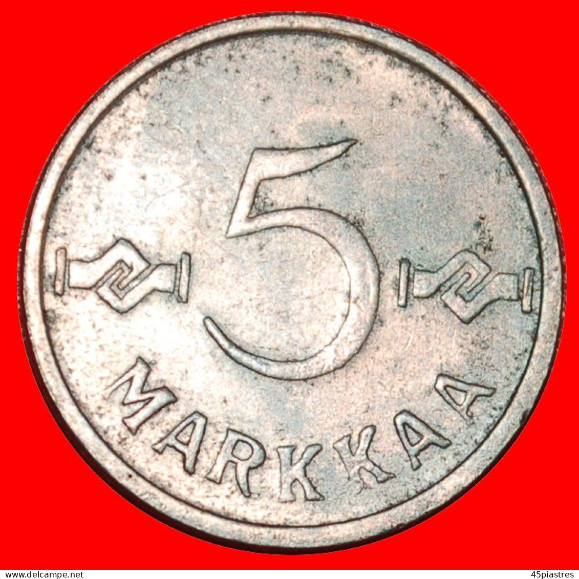 * CROSS (1952-1962): FINLAND  5 MARKS 1953 JUST PUBLISHED! · LOW START · NO RESERVE! - Finland