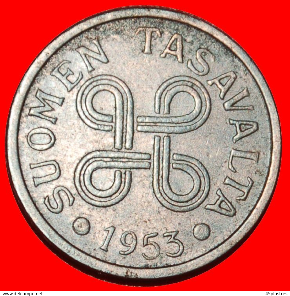 * CROSS (1952-1962): FINLAND  5 MARKS 1953 JUST PUBLISHED! · LOW START · NO RESERVE! - Finland