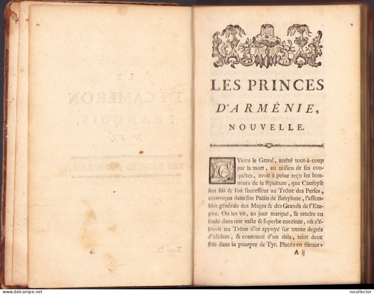 Le Décaméron Français Par M. D’Ussieux, 1775, Tome Second, A Maestricht 578SP - Oude Boeken